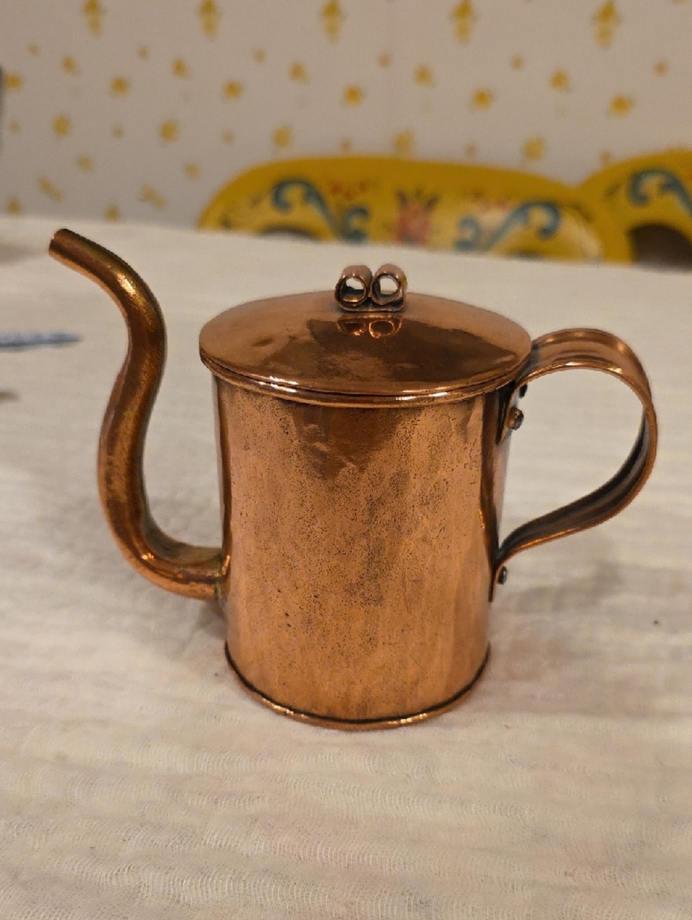 Vintage copper kettle from the turn of the century